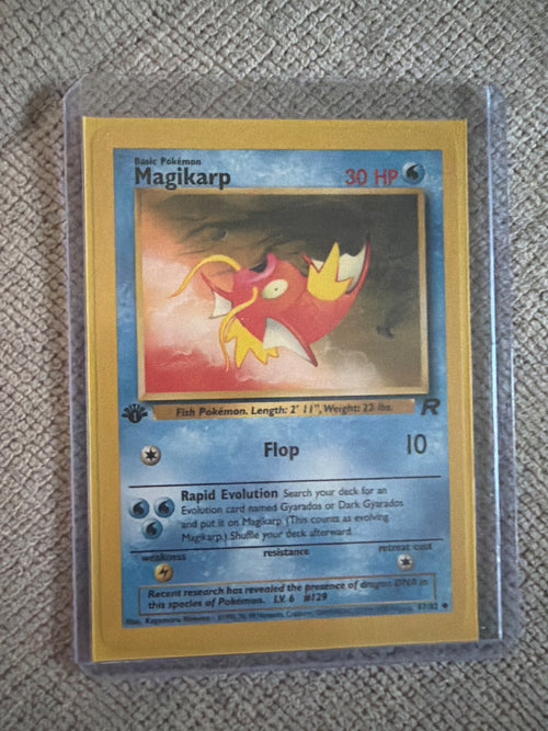 Magikarp 47/82 Team Rocket Light Played None Pokémon Karte