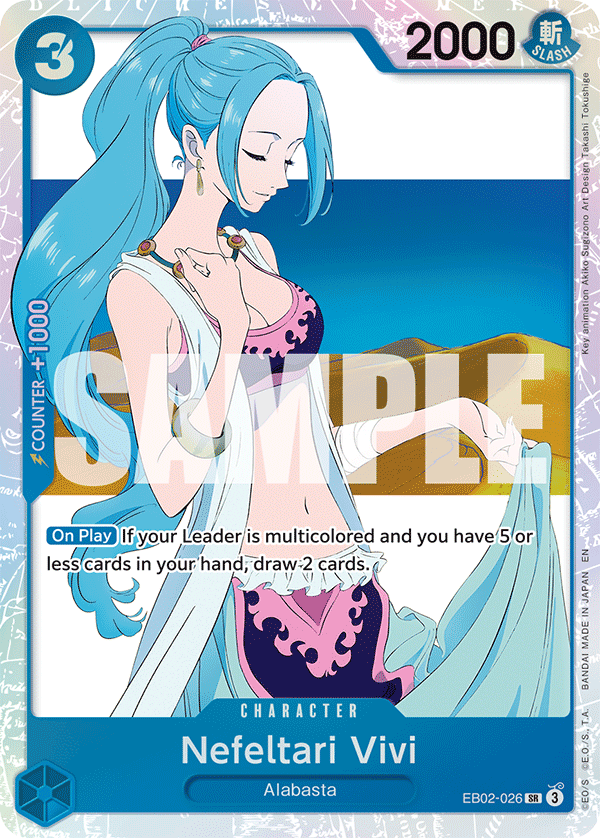 Nefeltari Vivi EB02-026 Extra Booster Memorial Collection Near Mint One Piece