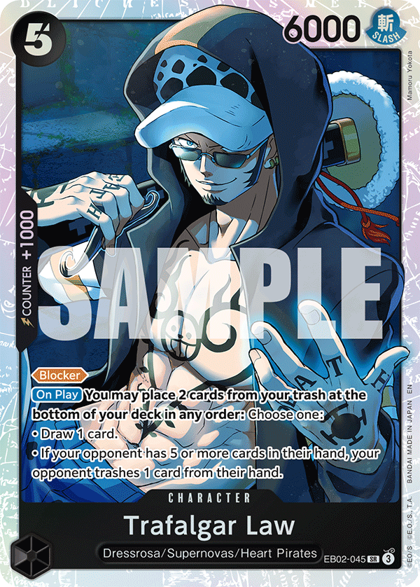 Trafalgar Law EB02-045 Extra Booster Memorial Collection Near Mint One Piece