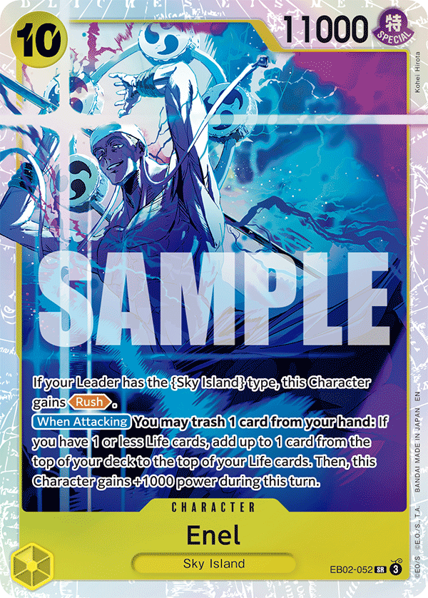 Enel EB02-052 Extra Booster Memorial Collection Near Mint Parallel One Piece