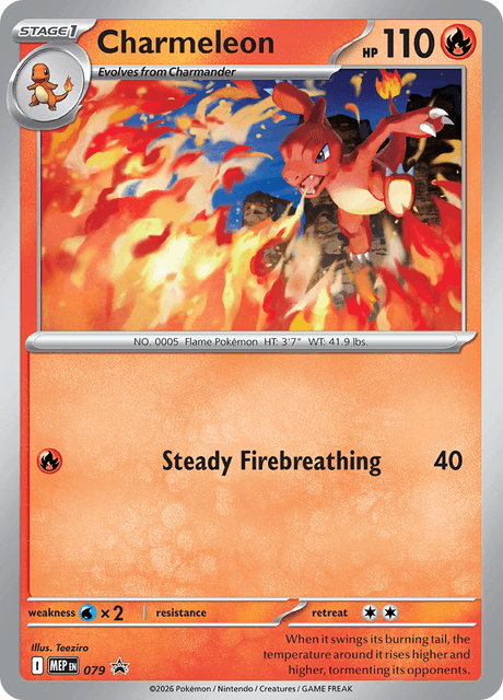 Charmeleon 007/165 Scarlet & Violet—151 Near Mint Pokémon Karte