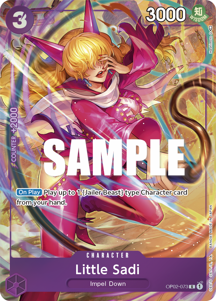 Little Sadi OP02-073 Paramount War Near Mint Parallel Rare One Piece Karte
