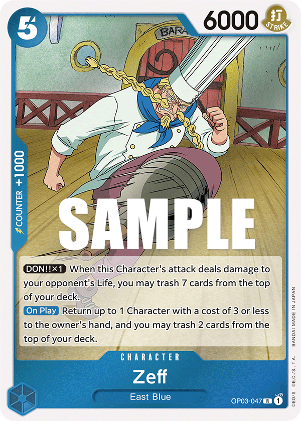 Zeff OP03-047 Pillars of Strength Near Mint One Piece Karte