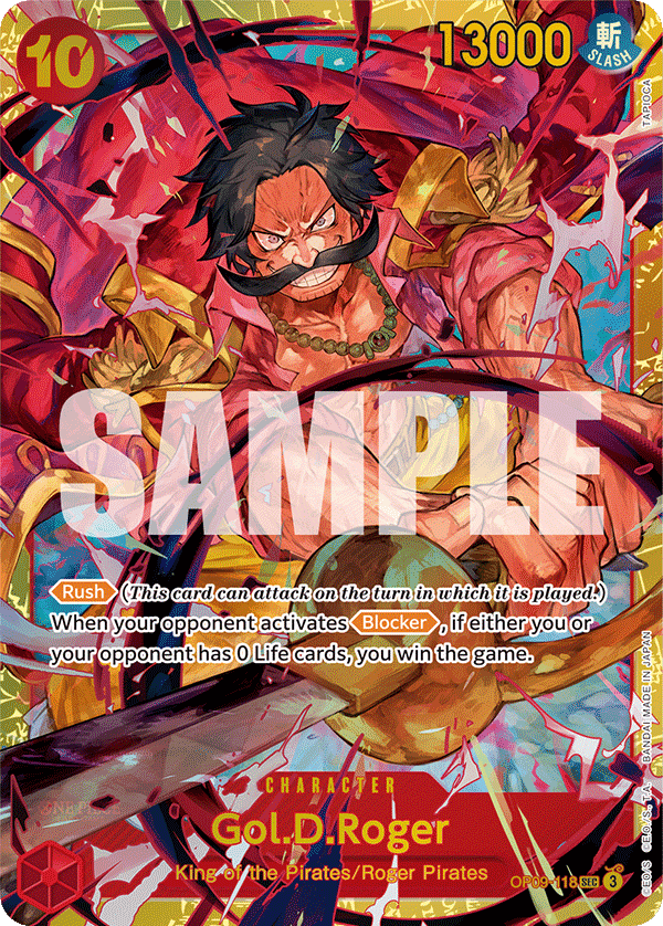 Gol D. Roger OP09-118 The Four Emperors Mint Secret Rare One Piece Karte