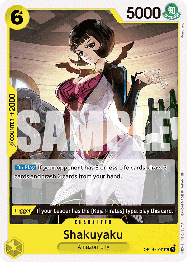 Shakuyaku OP14-107/127 3D2Y Near Mint One Piece Karte