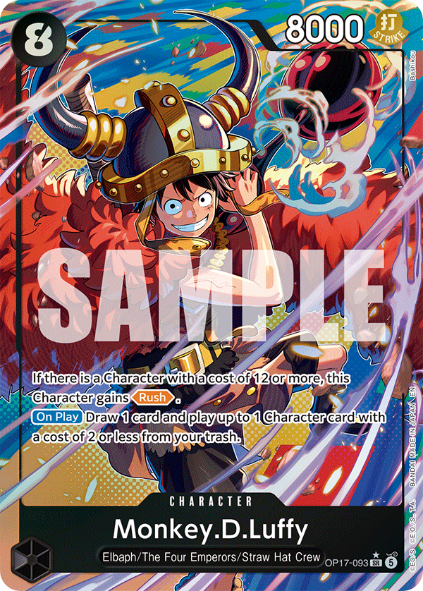 Monkey.D.Luffy OP17-093 500 Years into the Future Near Mint Special