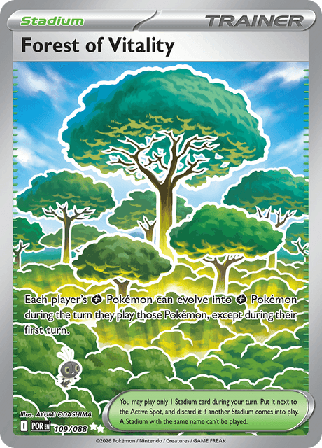 Vitality Forest 109/088 Near Mint Deutsch Holo Pokémon Karte