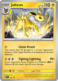 Jolteon 169/169 EX Emerald Near Mint Holo Pokémon Karte