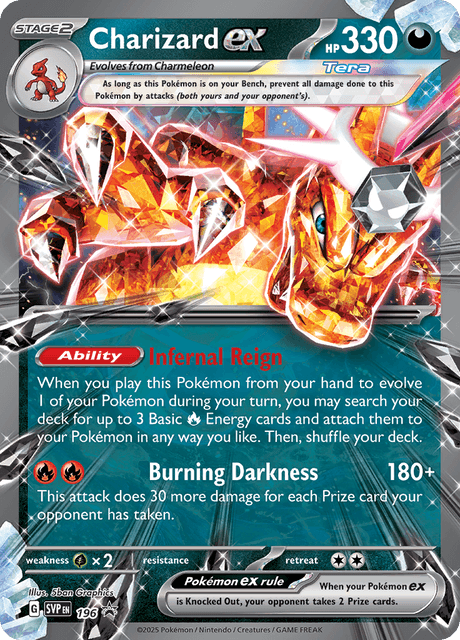Charizard ex 196 Scarlet & Violet Promotional Cards Near Mint Double Rare