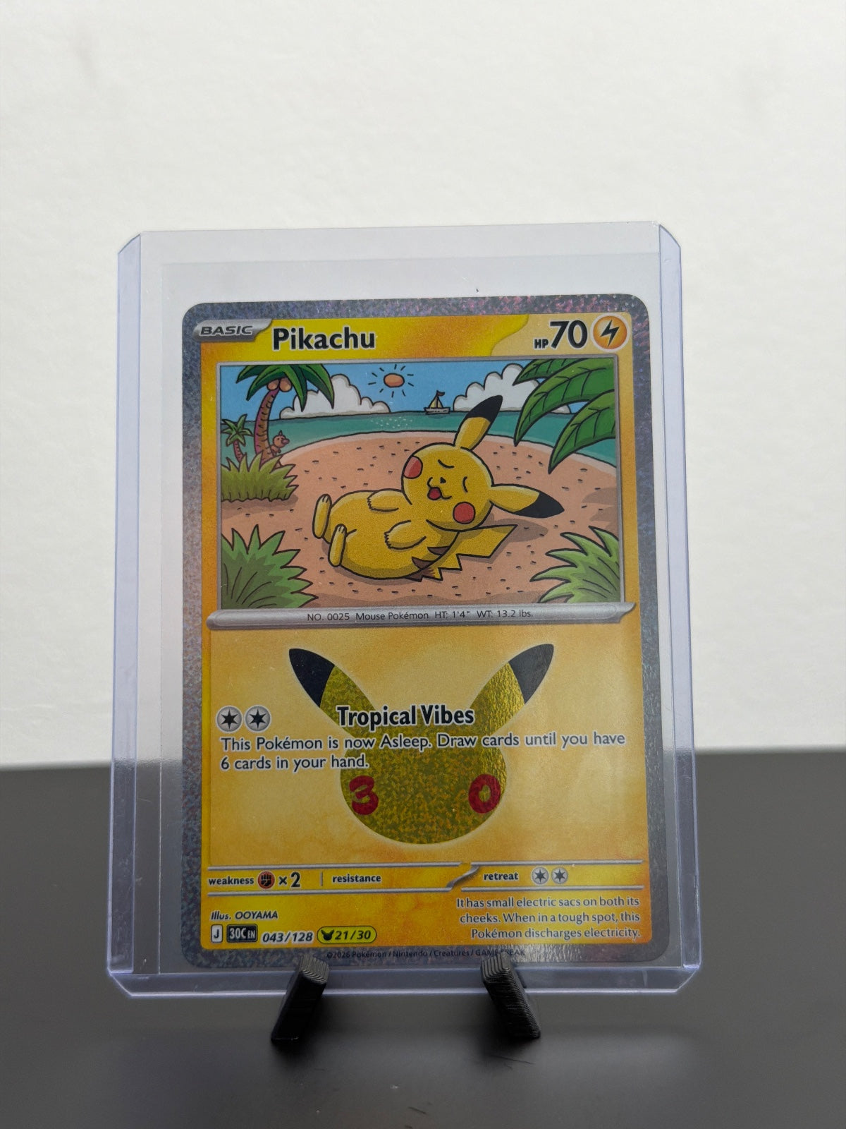 Pikachu 043/128 McDonald's Collection 2026 Near Mint Holo Pokémon Karte