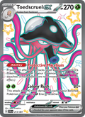 Toedscruel ex 213/197 Obsidian Flames Near Mint Deutsch Full Art Pokémon Karte