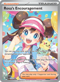 Rosa's Encouragement 123/088 Near Mint Full Art Pokémon Karte