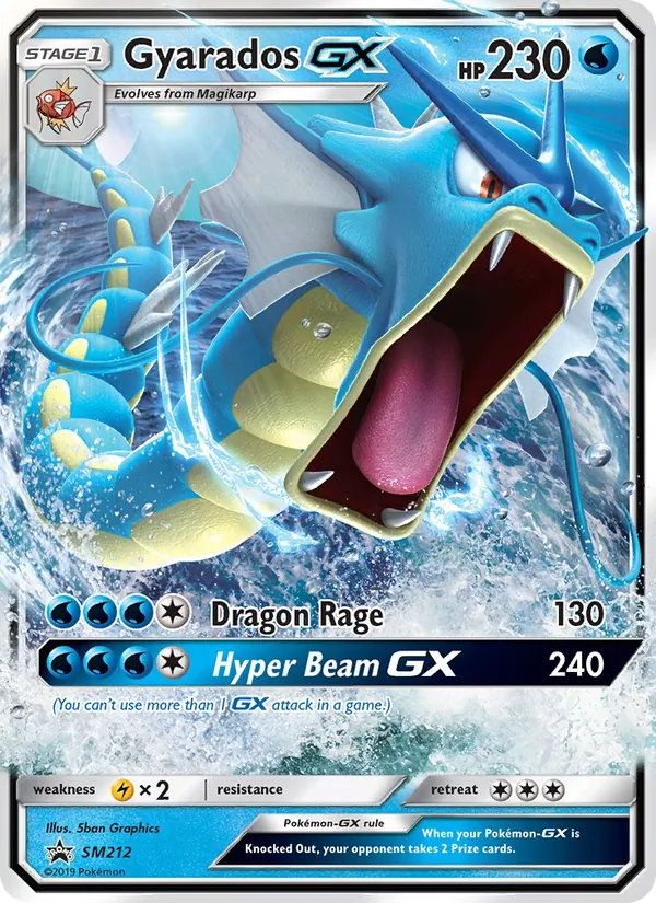 Gyarados-GX SM212 SM Black Star Promos Near Mint Holo Pokémon Karte