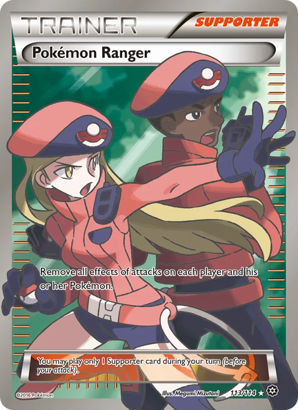 Pokémon Ranger 113/114 Steam Siege Near Mint Deutsch Full Art Pokémon Karte